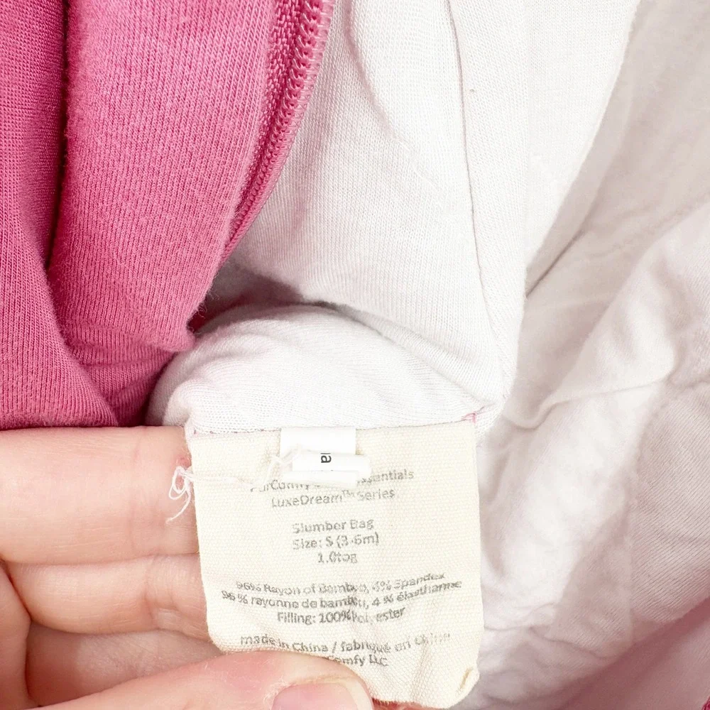 PurComfy Baby Bamboo Berry Pink 1.0 TOG LuxeDream‎ Slumber Bag Sleep Sack 3-6M